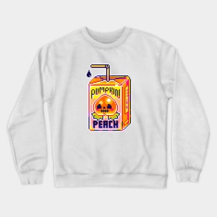 pixel pumpkin peach juice Crewneck Sweatshirt